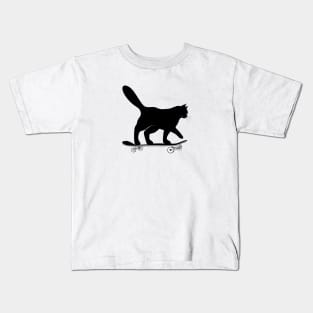 Skater Cat Kids T-Shirt